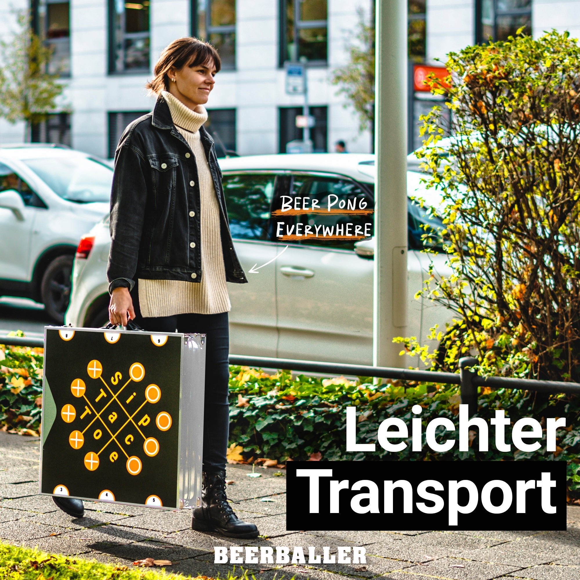 Beer Pong Tisch Set "Multigame" inkl. 50 Becher, 12 Bälle & Party Pong - BeerBaller