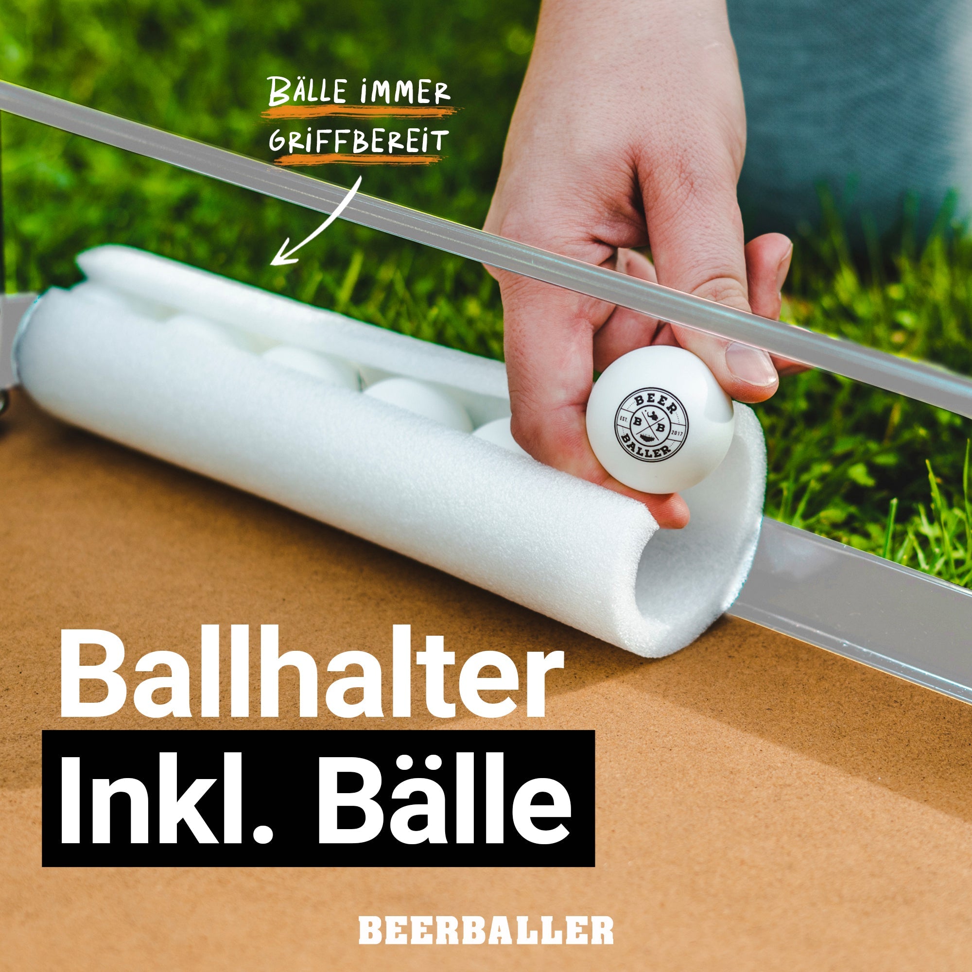 Beer Pong Tisch Set "Multigame" inkl. 50 Becher, 12 Bälle & Party Pong - BeerBaller