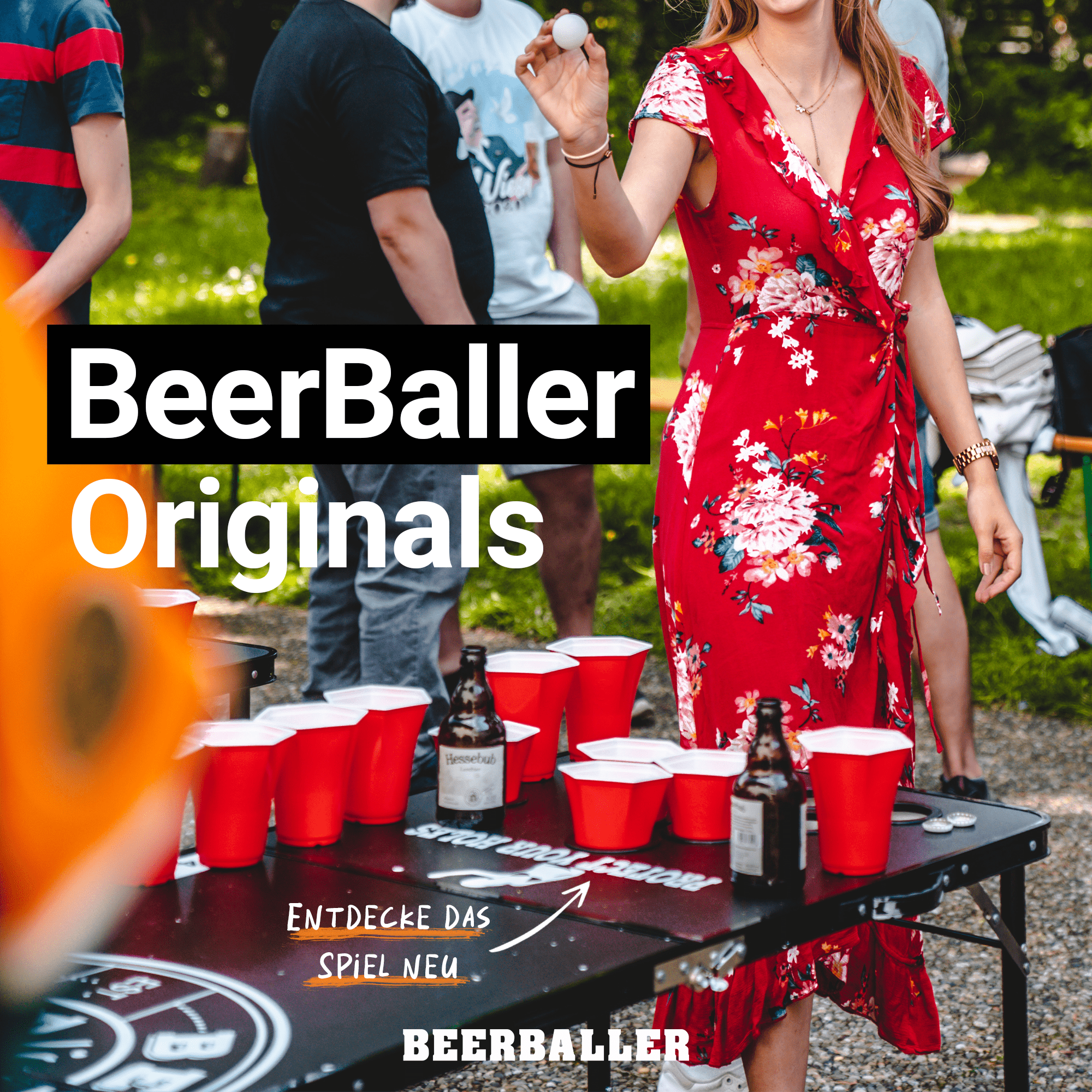Hexa Beer Pong Becher Set Rot - BeerBaller