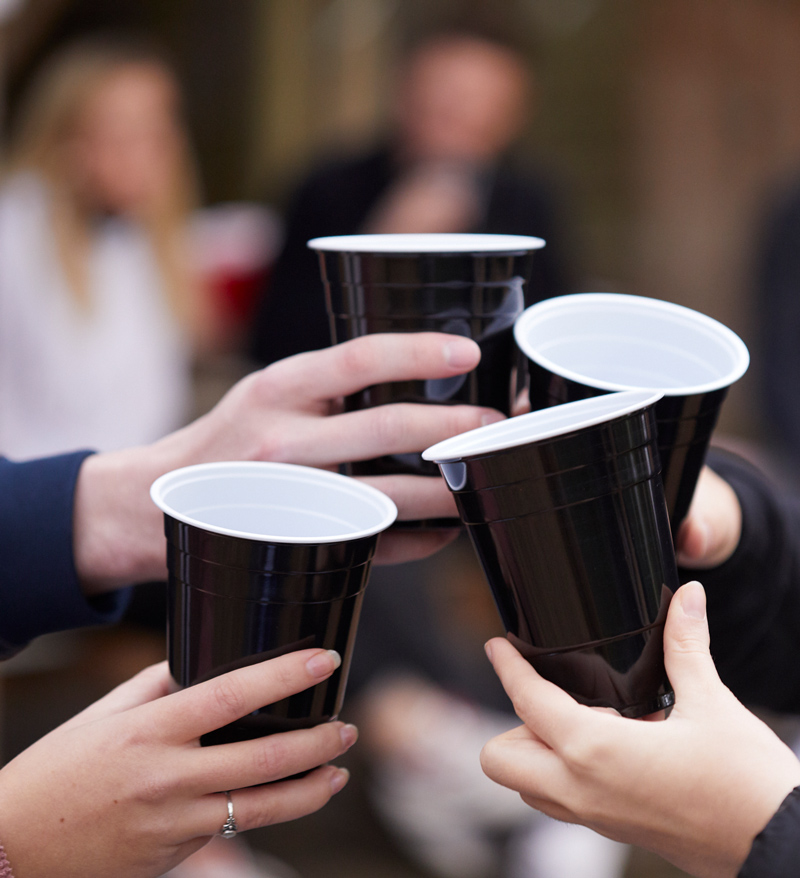 BeerBaller Black Cups