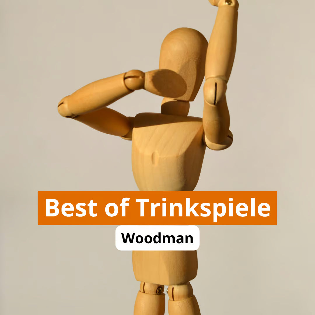 Woodman - das wilde Trinkspiel mit Würfeln ab 2 Spielern
