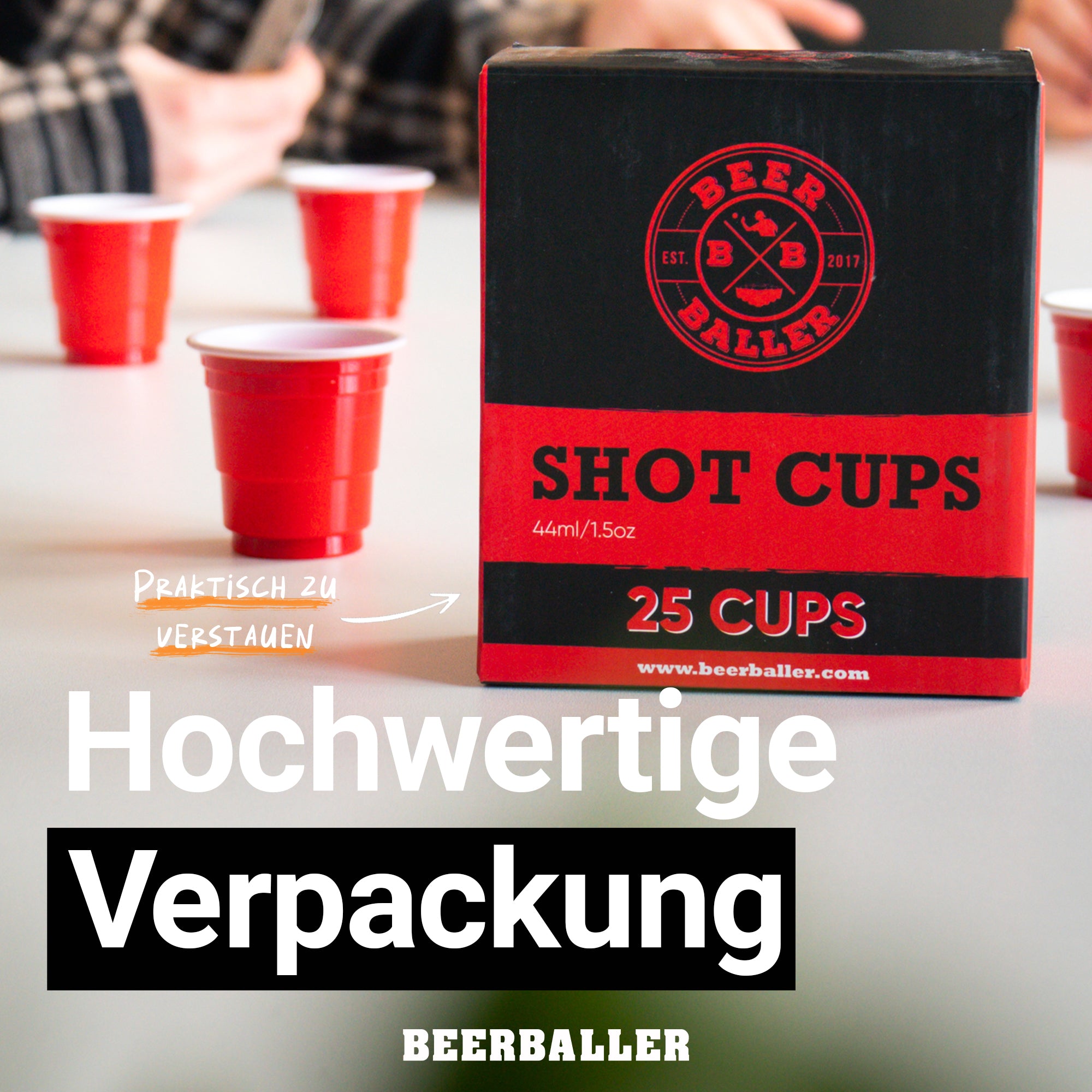 Shot Becher Rot