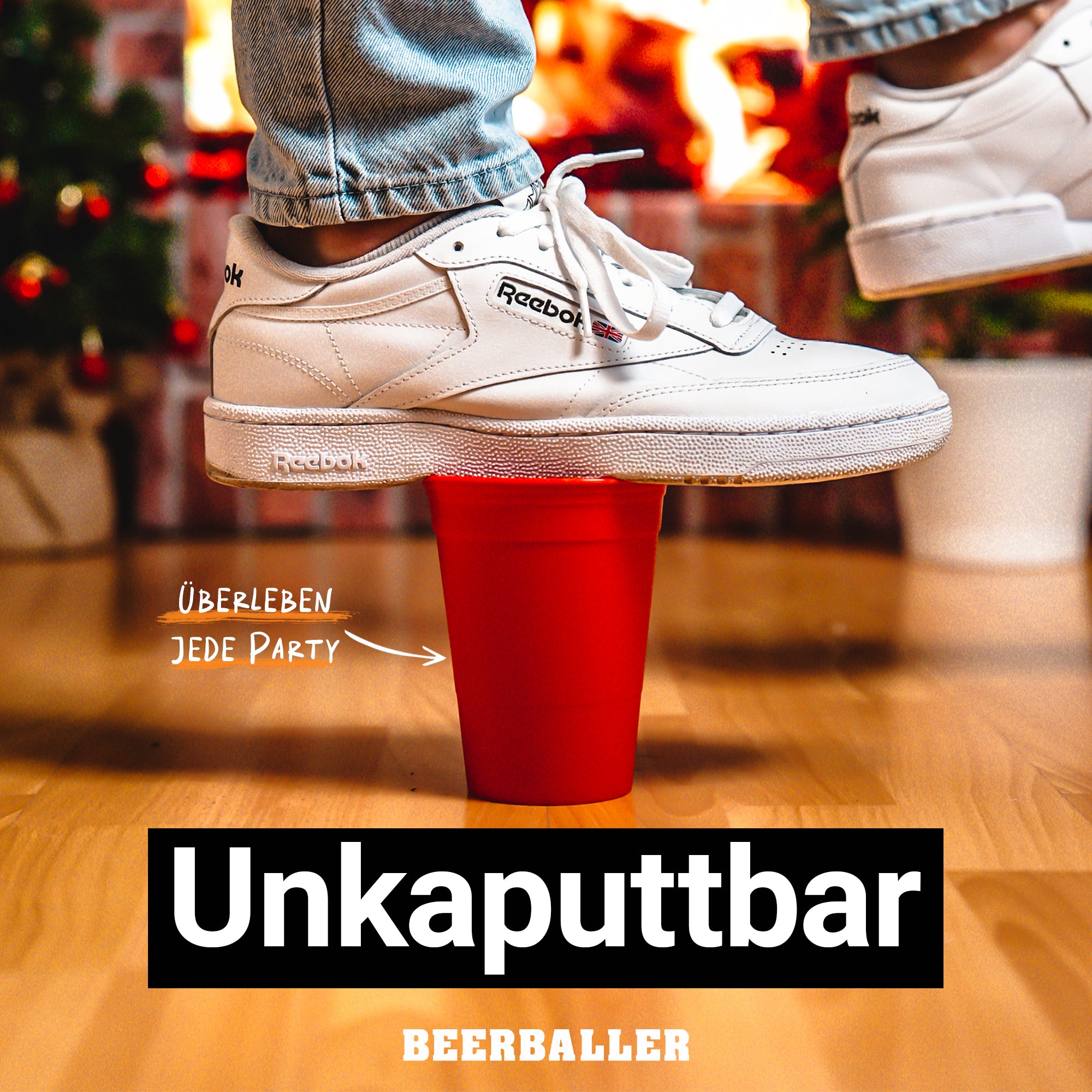 Unbreakable Cups Rot/Schwarz