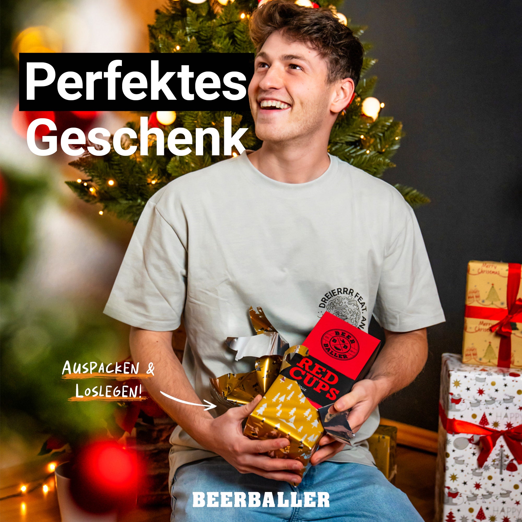 Beer Pong Becher Set Rot