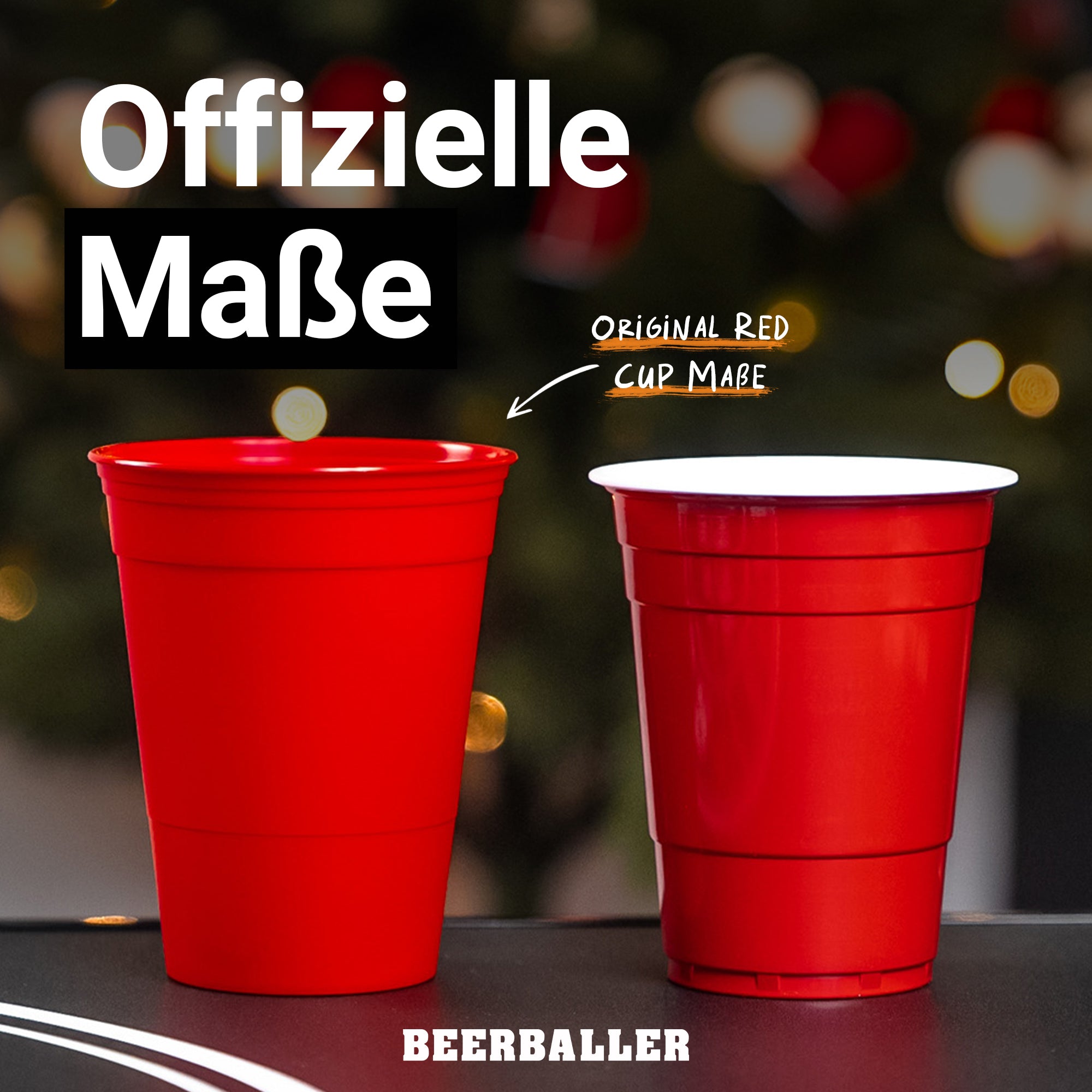 Unbreakable Cups Rot/Schwarz