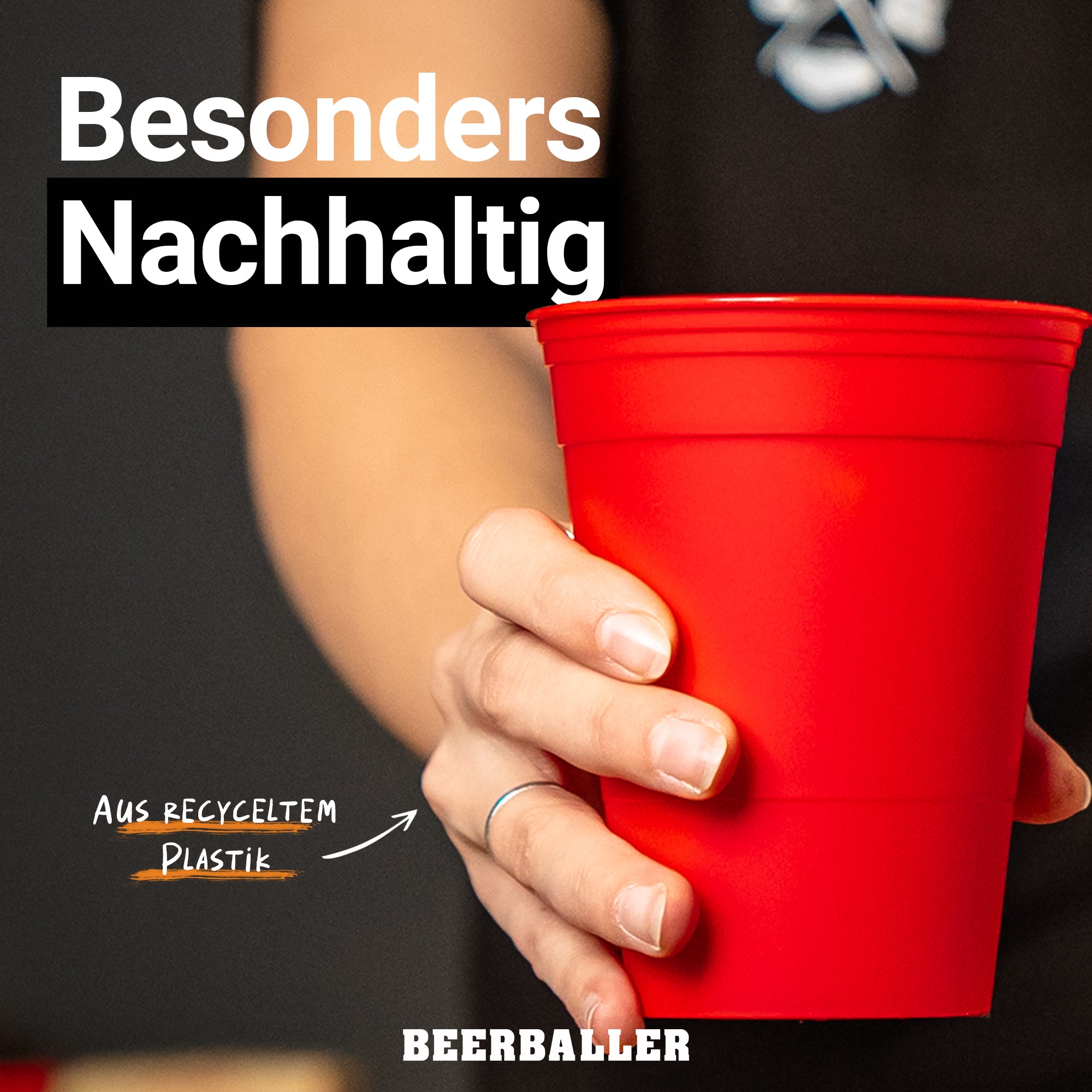 Unbreakable Cups Rot/Schwarz