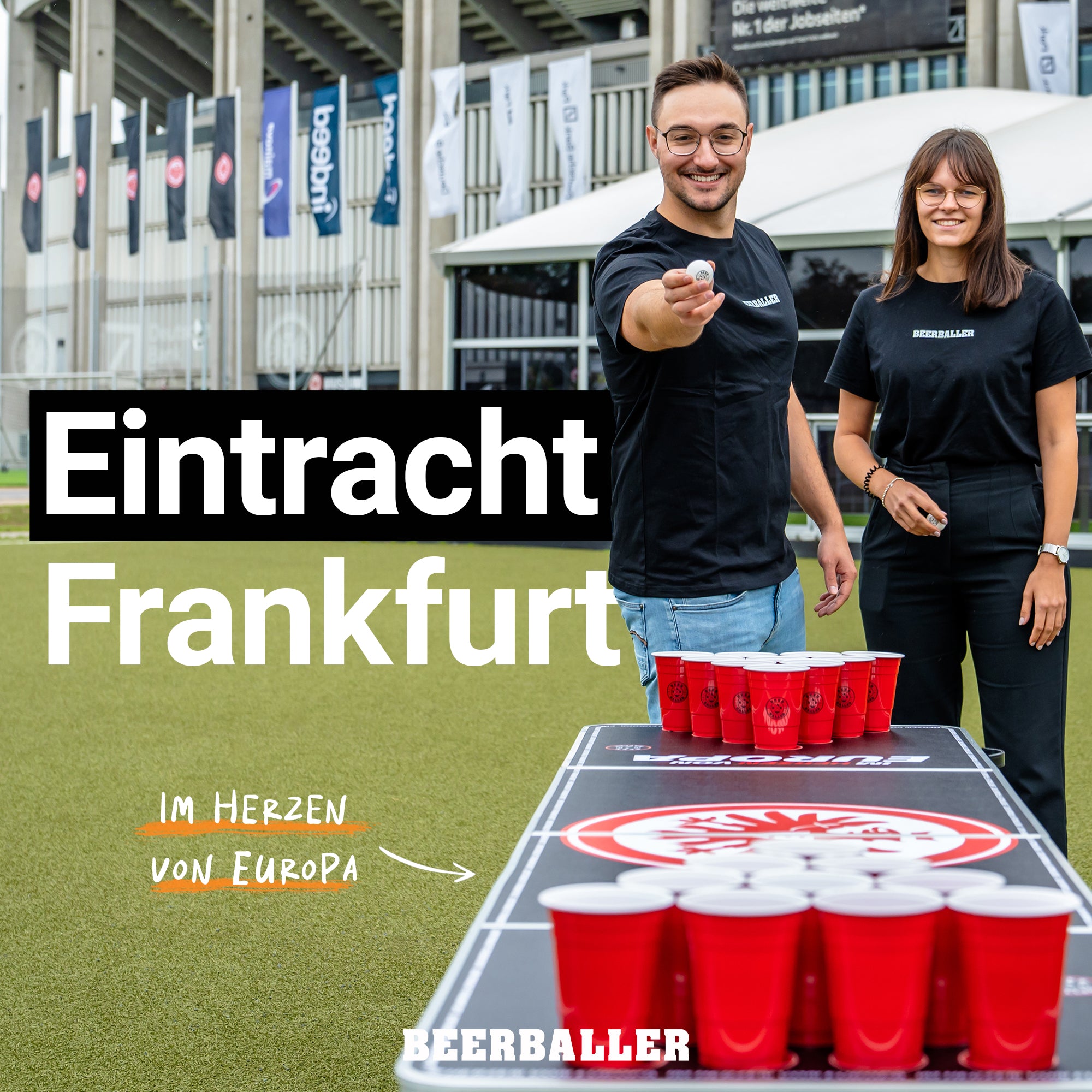 Beer Pong Tisch 'Eintracht Frankfurt'