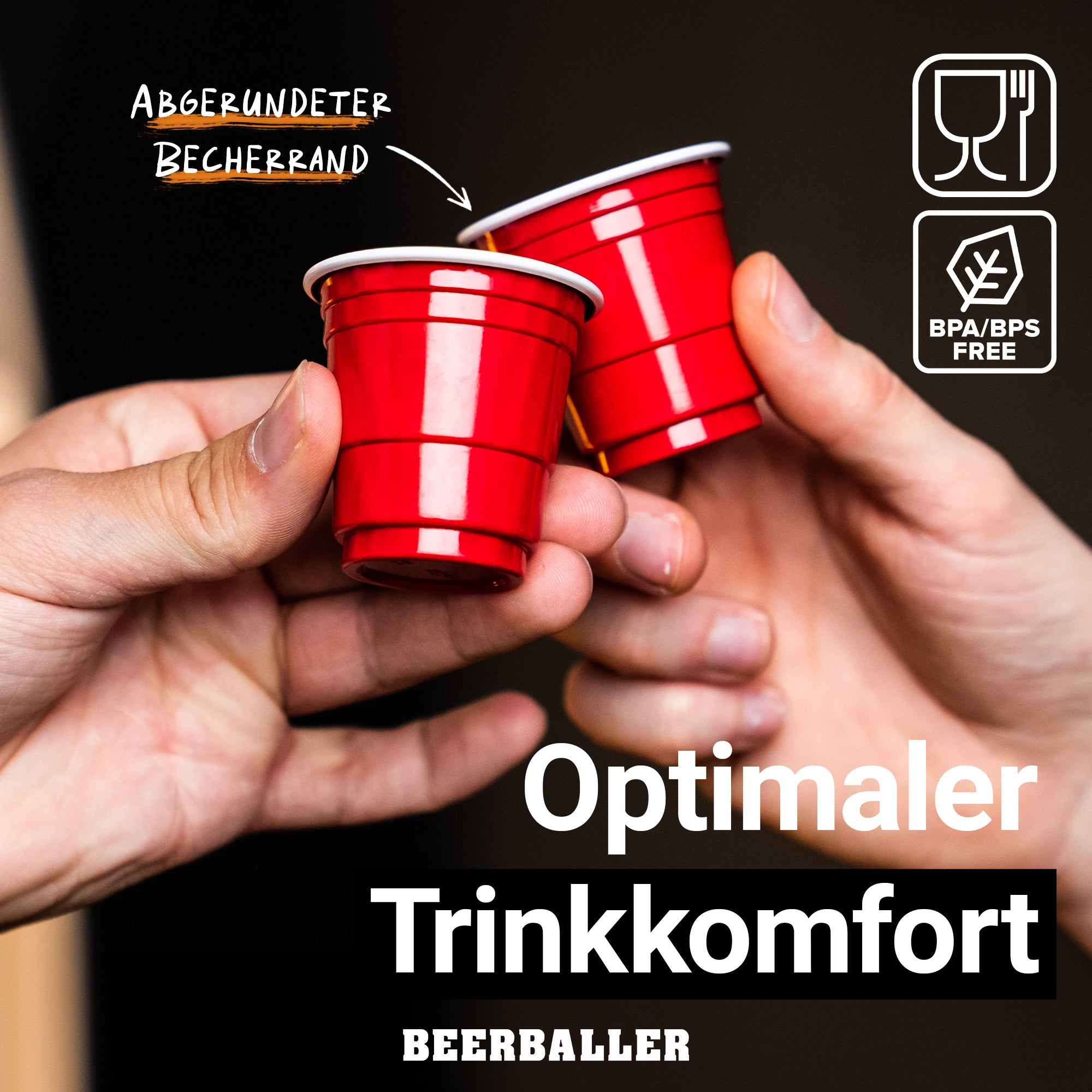 Shot Becher Rot