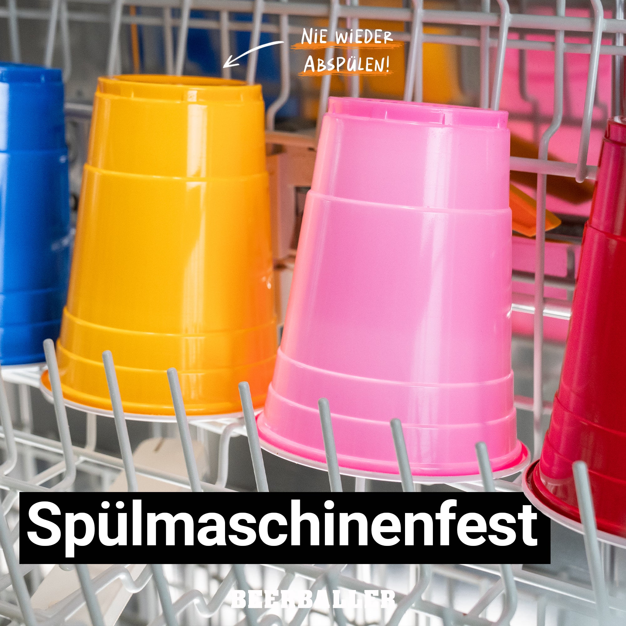 Beer Pong Becher Set Mixed (100x inkl. 12 Bälle)