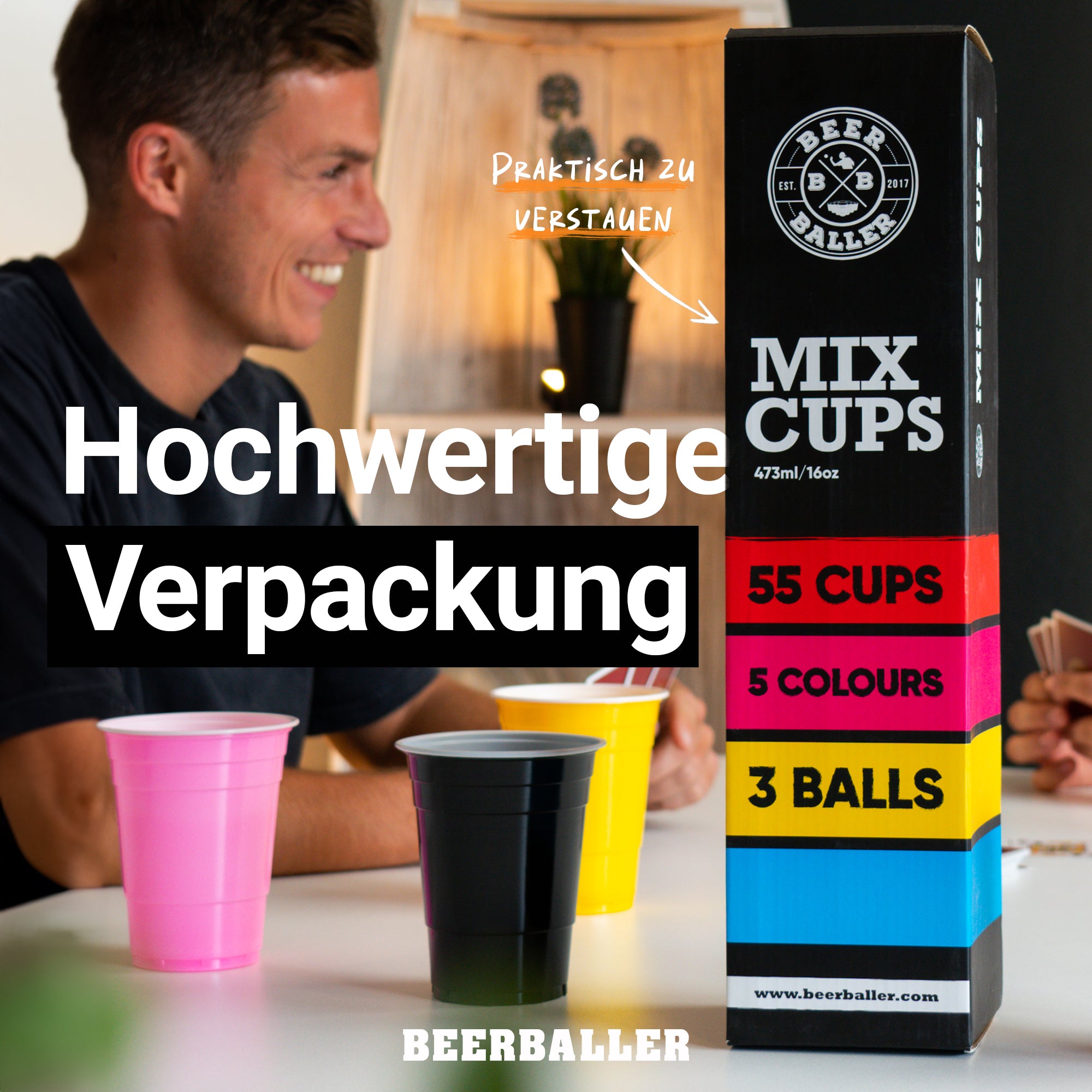 Beer Pong Becher Set Mixed