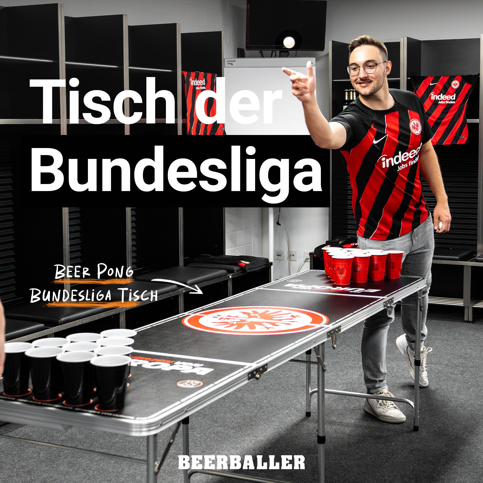 Beer Pong Tisch 'Eintracht Frankfurt'