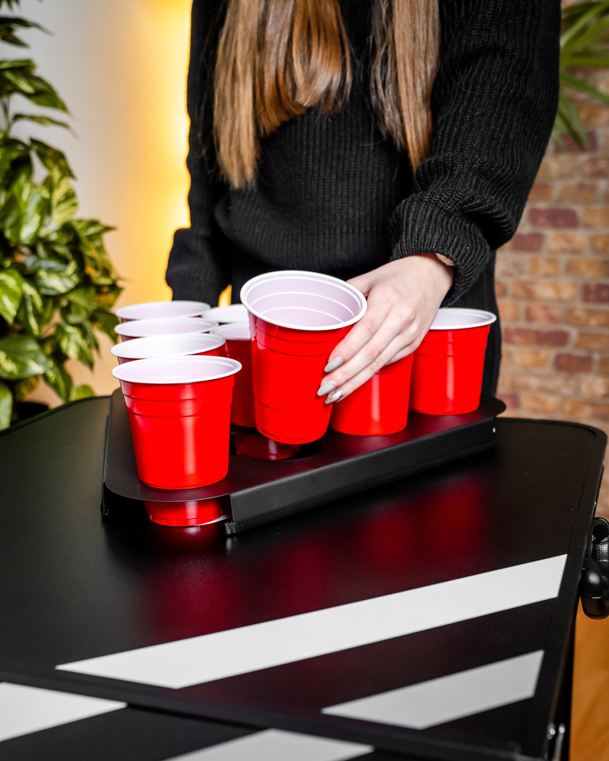 Beer Pong Metall Racks
