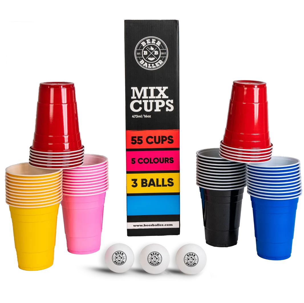 Beer Pong Becher Set Mixed
