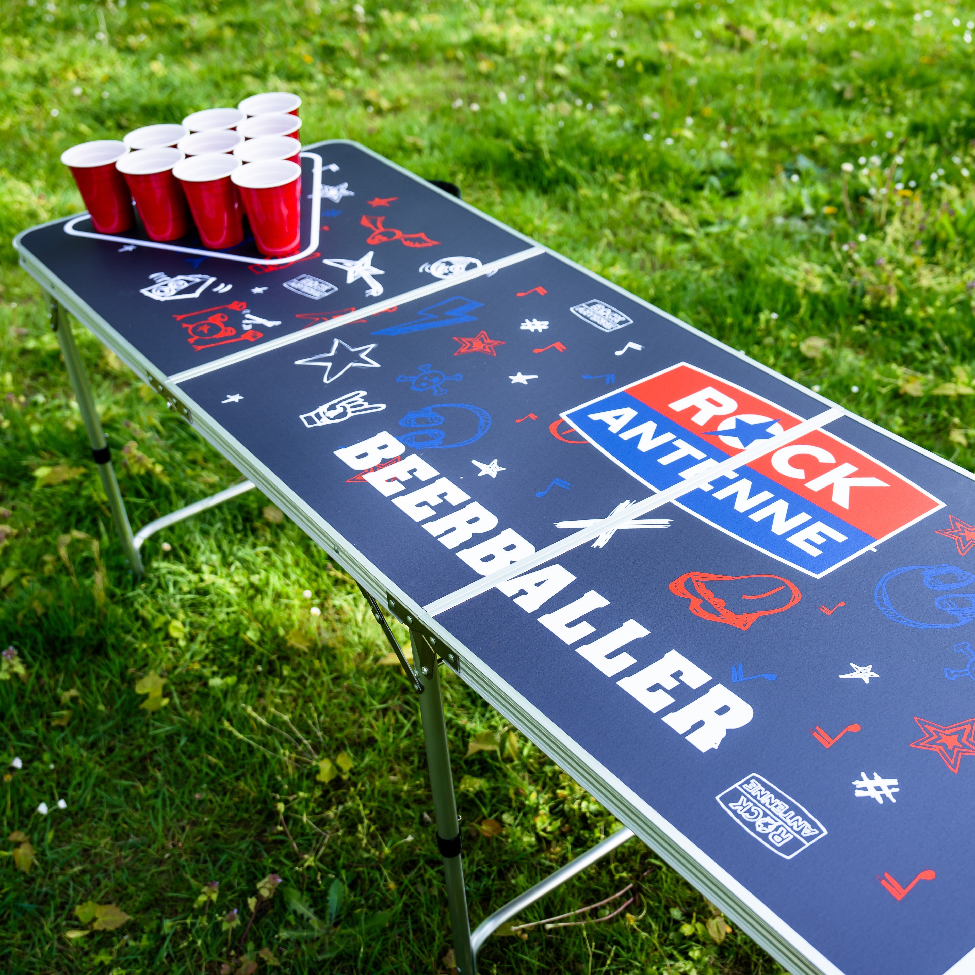 Beer Pong Tisch 'Rock Antenne'