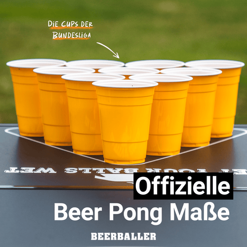 Beer Pong Becher Gelb (800x + 96 Bälle) - BeerBaller