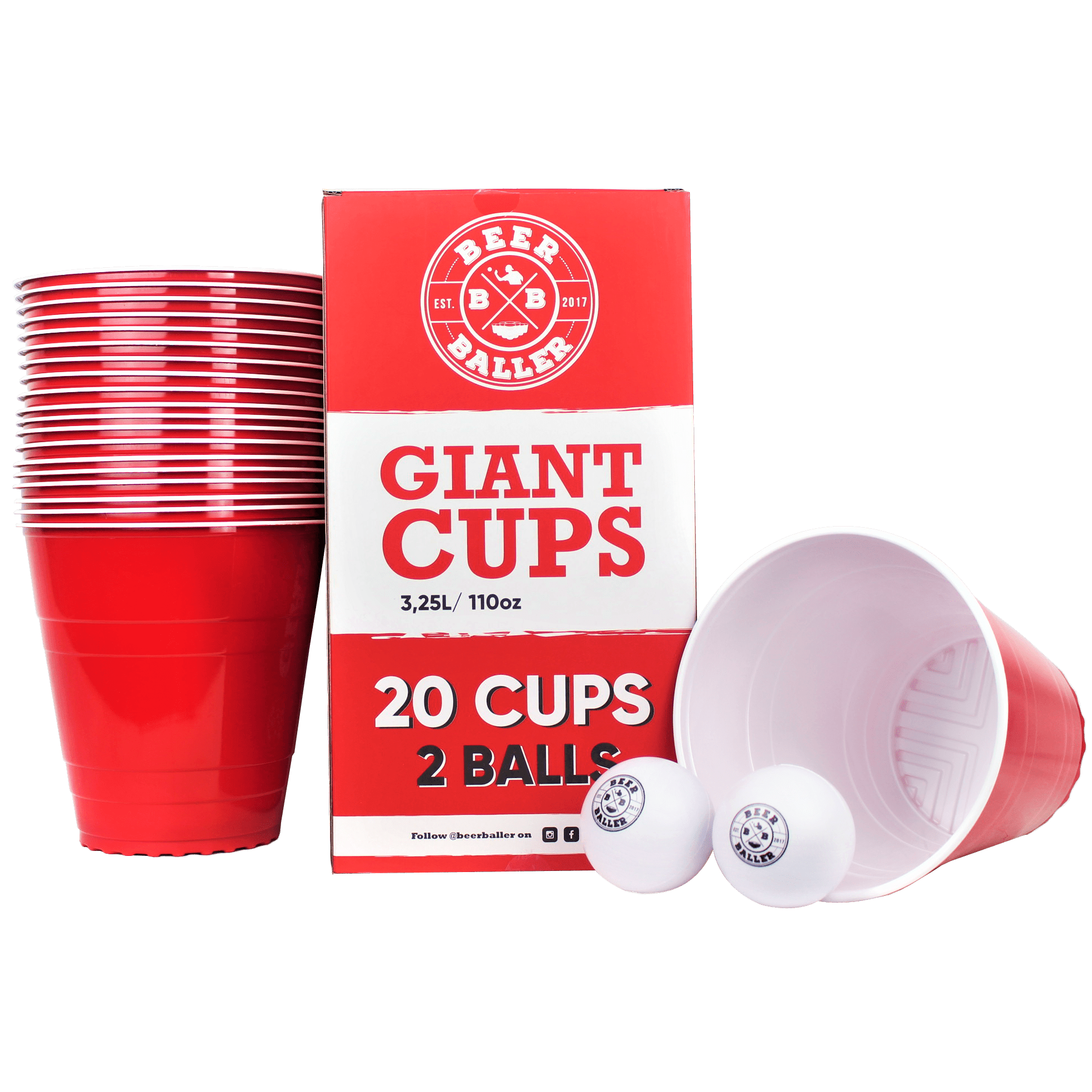 Beer Pong Becher 'Giant Cups' - BeerBaller