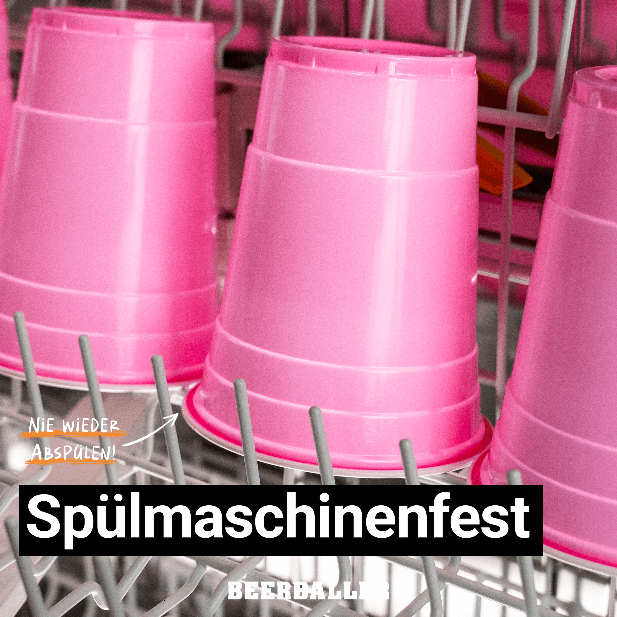 Beer Pong Becher Pink (800x + 96 Bälle) - BeerBaller