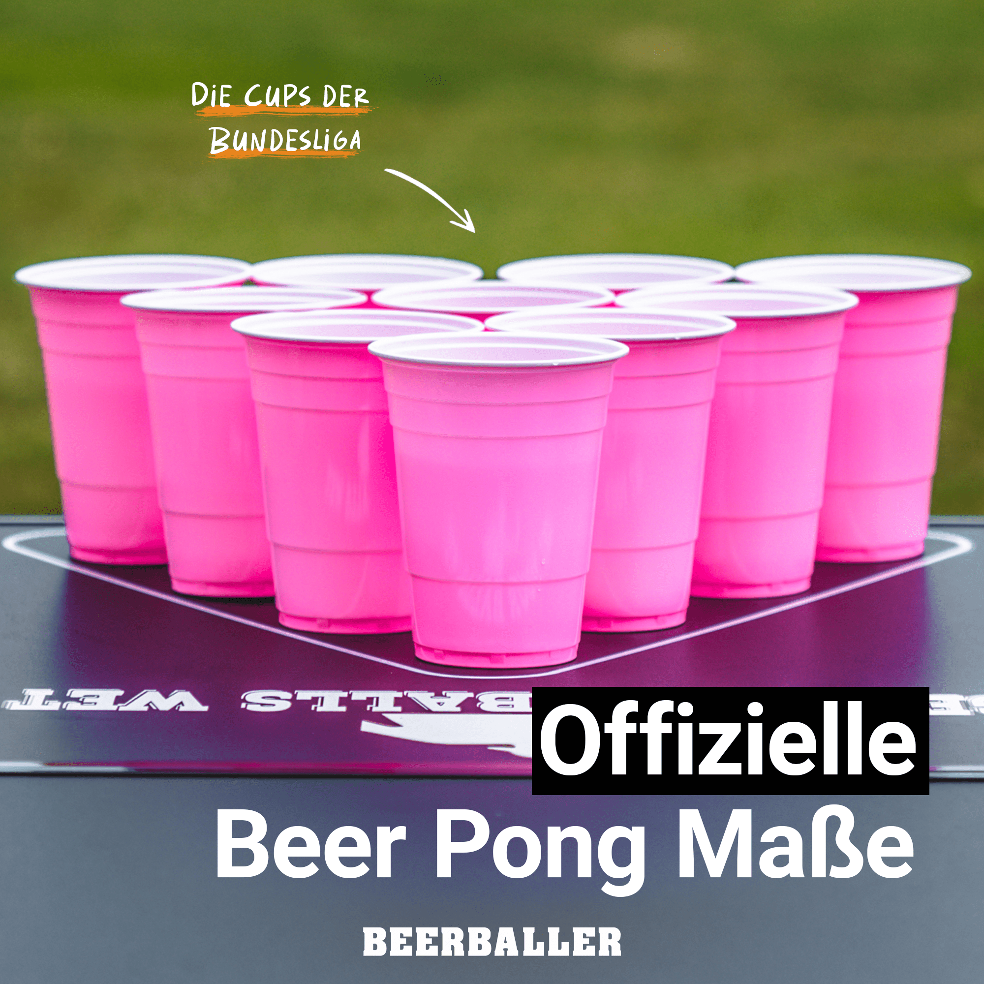 Beer Pong Becher Pink (800x + 96 Bälle) - BeerBaller