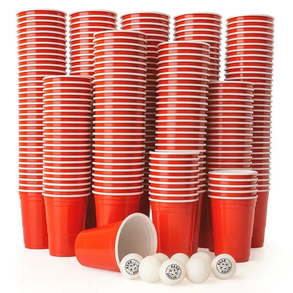 Beer Pong Becher Rot (800x + 96 Bälle) - BeerBaller