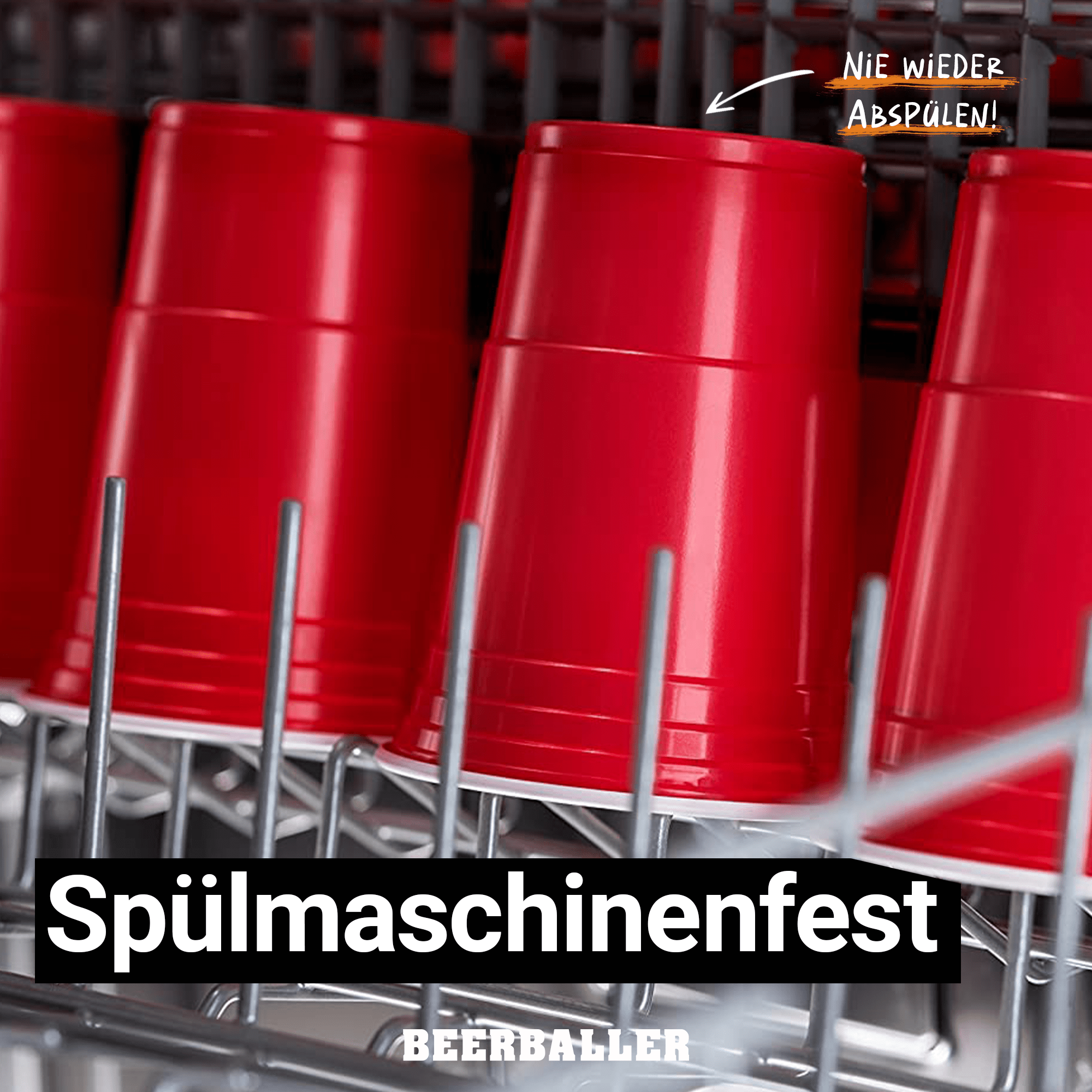 Beer Pong Becher Rot (800x + 96 Bälle) - BeerBaller
