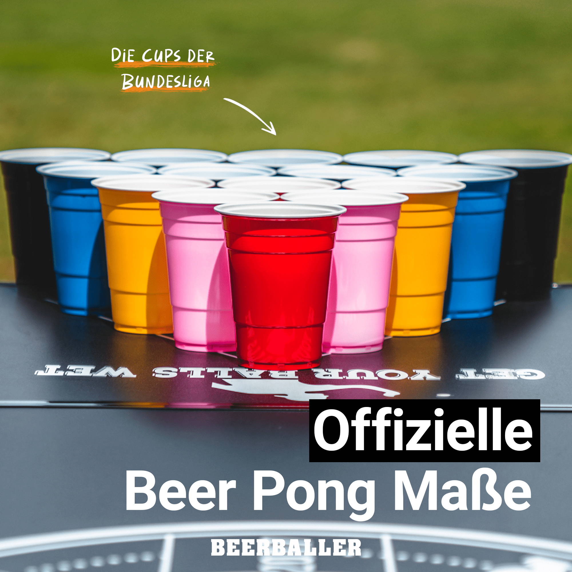 Beer Pong Becher Set Mixed (100x inkl. 12 Bälle) - BeerBaller