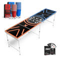 Beer Pong Tisch Set "LED NEON" inkl. 50 Becher, 12 Bälle & Party Pong - BeerBaller