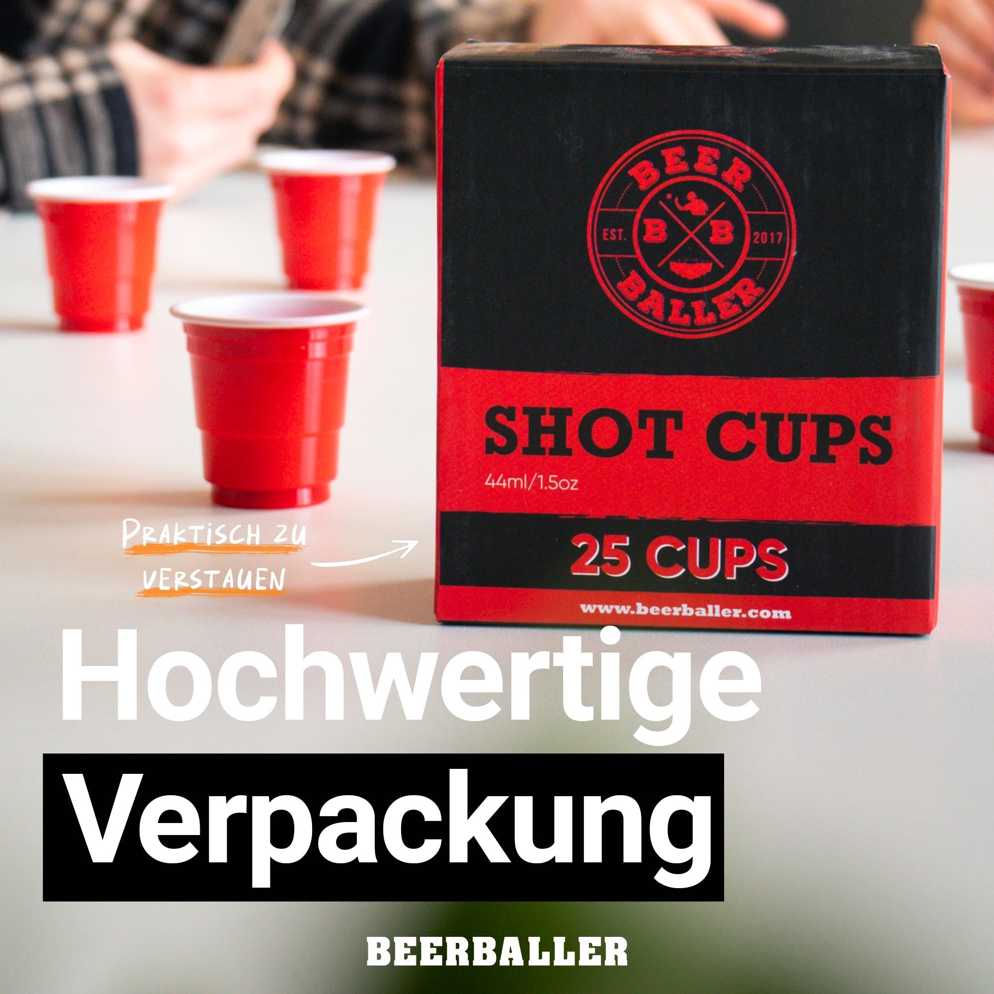 Shot Becher Rot - BeerBaller