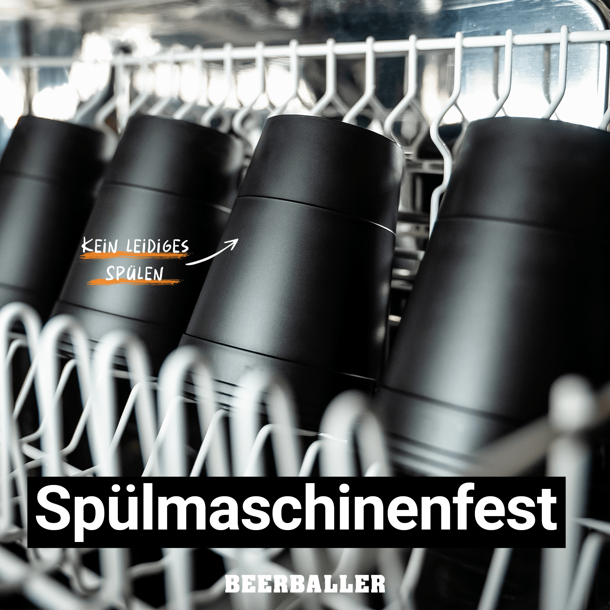 Unbreakable Cups Rot/Schwarz - BeerBaller