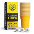 Beer Pong Cup Set Yellow