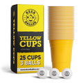 BeerBaller® Beer Pong Becher Set (25x inkl. 3 Bällen)