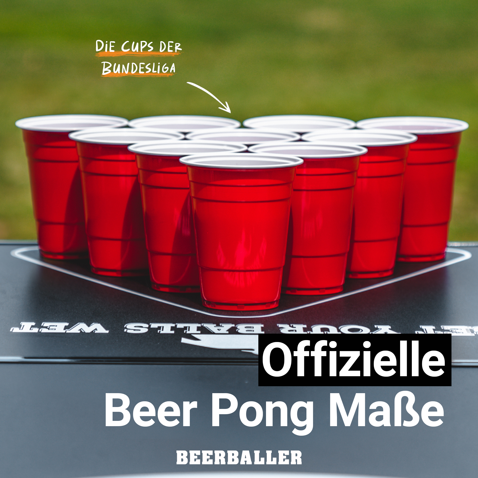 Beer Pong Tisch Set RedCupShop inkl. Becher & Bälle